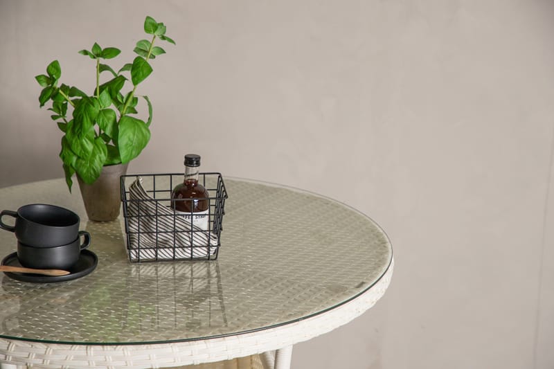 Volta Matbord Utomhus 90 Rund - Vit - Products - Utemöbler & utemiljö - Utebord & trädgårdsbord - Matbord utomhus