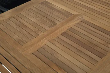 Las Vegas Matgrupp Utomhus 152-210 + 6 Jenny Ställbar Fåtölj - Teak/Svart - Products - Utemöbler & utemiljö - Utegrupp - Matgrupp utomhus