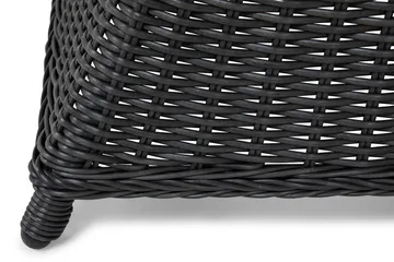 Marcus Matgrupp 140 Rund + 6 Light Fåtöljer m Dyna - Svart - Products - Utemöbler & utemiljö - Utegrupp - Matgrupp utomhus