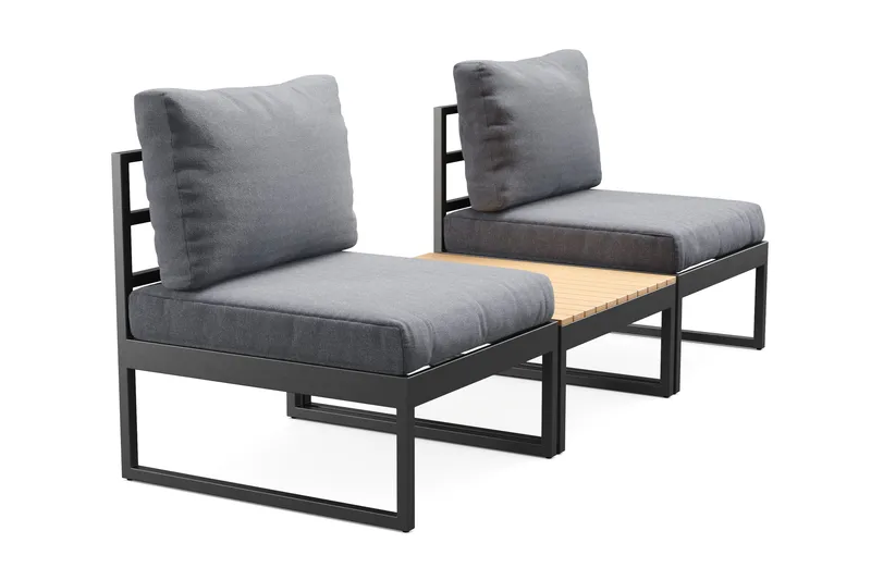 Samira Caféset Utomhus - Grå - Products - Utemöbler & utemiljö - Utegrupp - Cafegrupp & cafeset