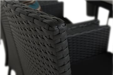 Tunis Matgrupp Utomhus 205 + 6 Thor Fåtölj - Svart/Svart - Products - Utemöbler & utemiljö - Utegrupp - Matgrupp utomhus