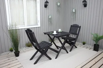 Utomhusmöbelgrupp Wilma & Visby - Svart - Products - Utemöbler & utemiljö - Utegrupp - Cafegrupp & cafeset