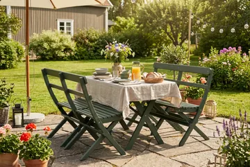 Landet liten soffa utomhus 110x60x89 cm - Träsoffa akacia - Grön - Products - Utemöbler & utemiljö - Utesoffa - Trädgårdssoffa