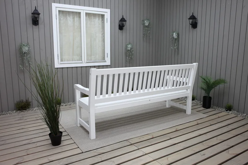 Rimforsa Trädgårdssoffa - Vitlaserad Furu - Products - Utemöbler & utemiljö - Utesoffa - Trädgårdssoffa