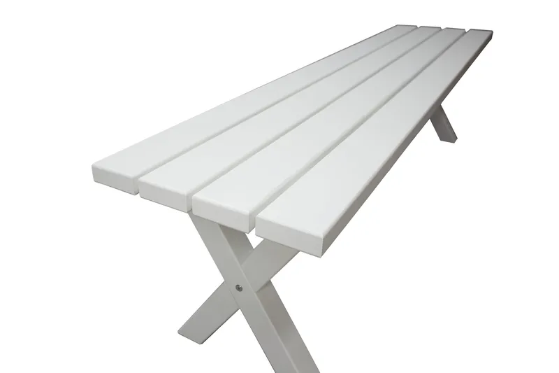 Scottsdale Bänk Utomhus 180 cm Vit - KWA - Products - Utemöbler & utemiljö - Utesoffa - Trädgårdsbänk & utebänk