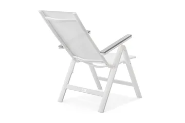 Monaco Light Positionsstol utomhus med justerbar rygg i aluminium - Vit - Products - Utemöbler & utemiljö - Utestol & trädgårdsstol - Positionsstol