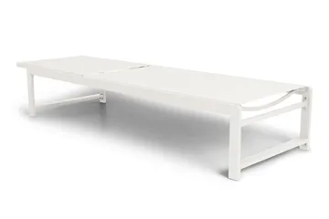 Sanna Solsäng Med Justerbart Ryggstöd - Vit - Products - Utemöbler & utemiljö - Utestol & trädgårdsstol - Solsäng & solvagn