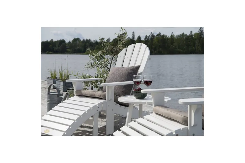 Däckstol Hillerstorp Tennessee Vit - Vit - Products - Utemöbler & utemiljö - Utestol & trädgårdsstol - Solstol - Däckstol