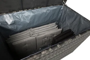 Gigant vattentät dynbox XL utomhus - Dynlåda i konstrotting (B150xD90xH101 cm) - Grå - Products - Utemöbler & utemiljö - Utomhusförvaring - Dynförvaring - Dynbox & dynlåda