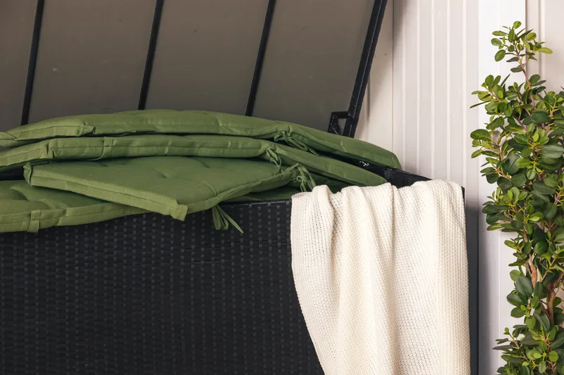 Gigant vattentät dynbox XL utomhus - Dynlåda i konstrotting (B150xD90xH101 cm) - Svart - Products - Utemöbler & utemiljö - Utomhusförvaring - Dynförvaring - Dynbox & dynlåda