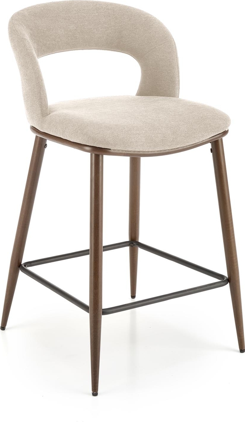 Baarituoli beige/p�hkin�puu istuinkorkeus 65 cm - Pelican