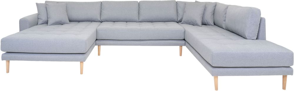 Lido U-sohva avopäällä - Vaaleanharmaa Lido U-sohva avopäällä - Vaaleanharmaa