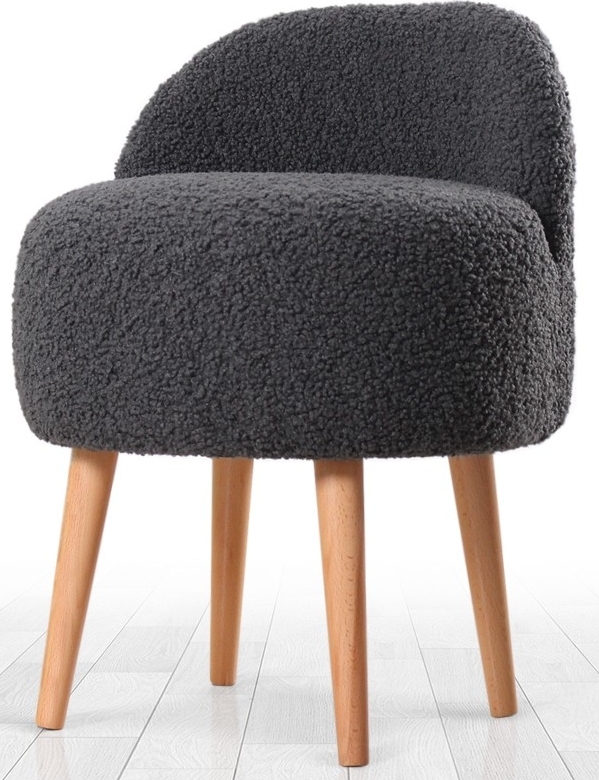 Rufmee Pouf - tummanharmaa