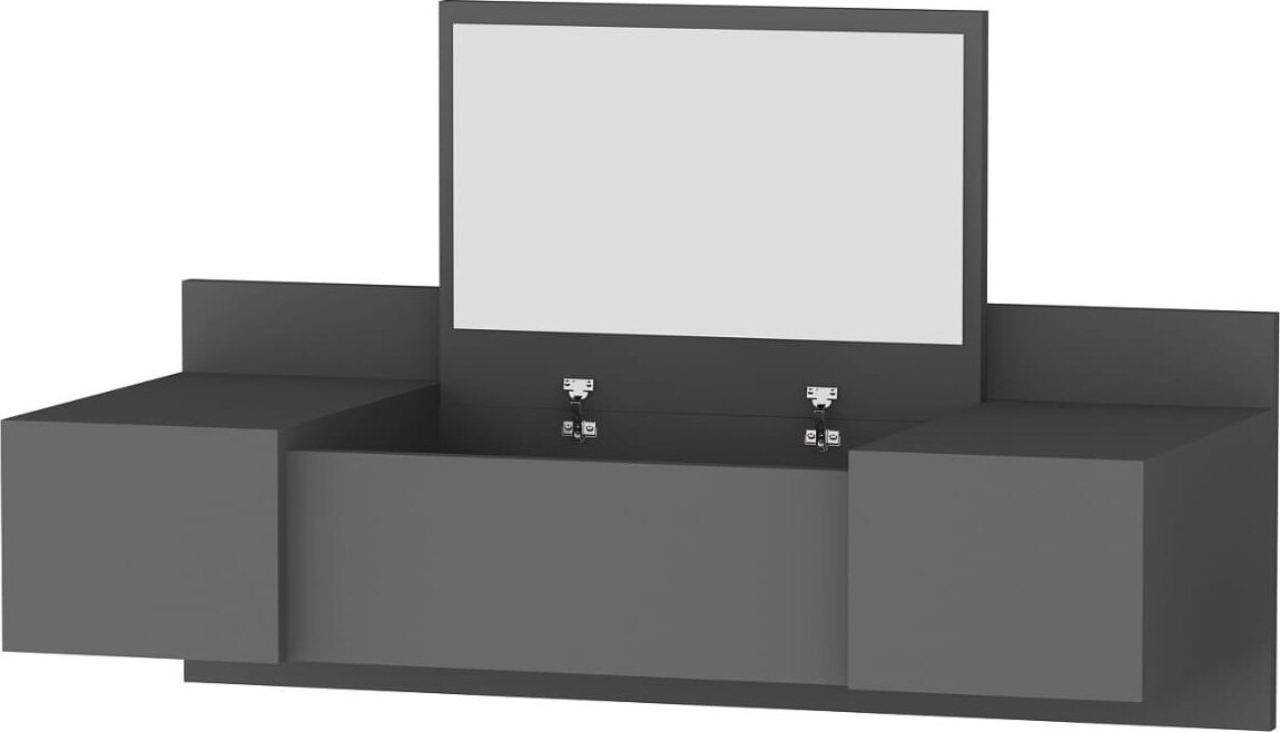 Zakkum peilipöytä 100 x 39 cm - Antrasiitti Zakkum peilipöytä 100 x 39 cm - Antrasiitti