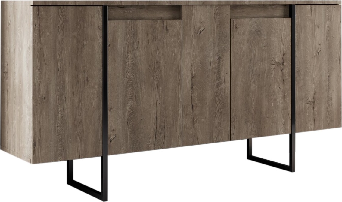 Lux-senkki, v�ri p�hkin�/musta - 160 cm