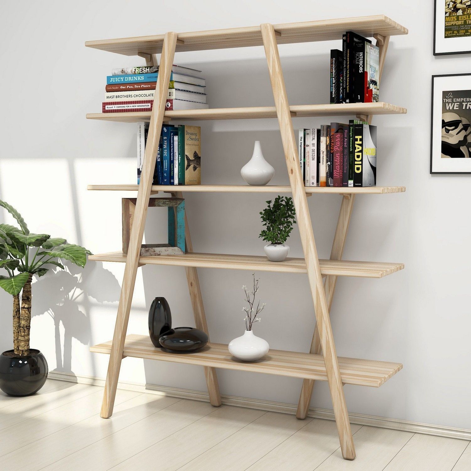 Perla kirjahylly - koivu Perla kirjahylly - koivu