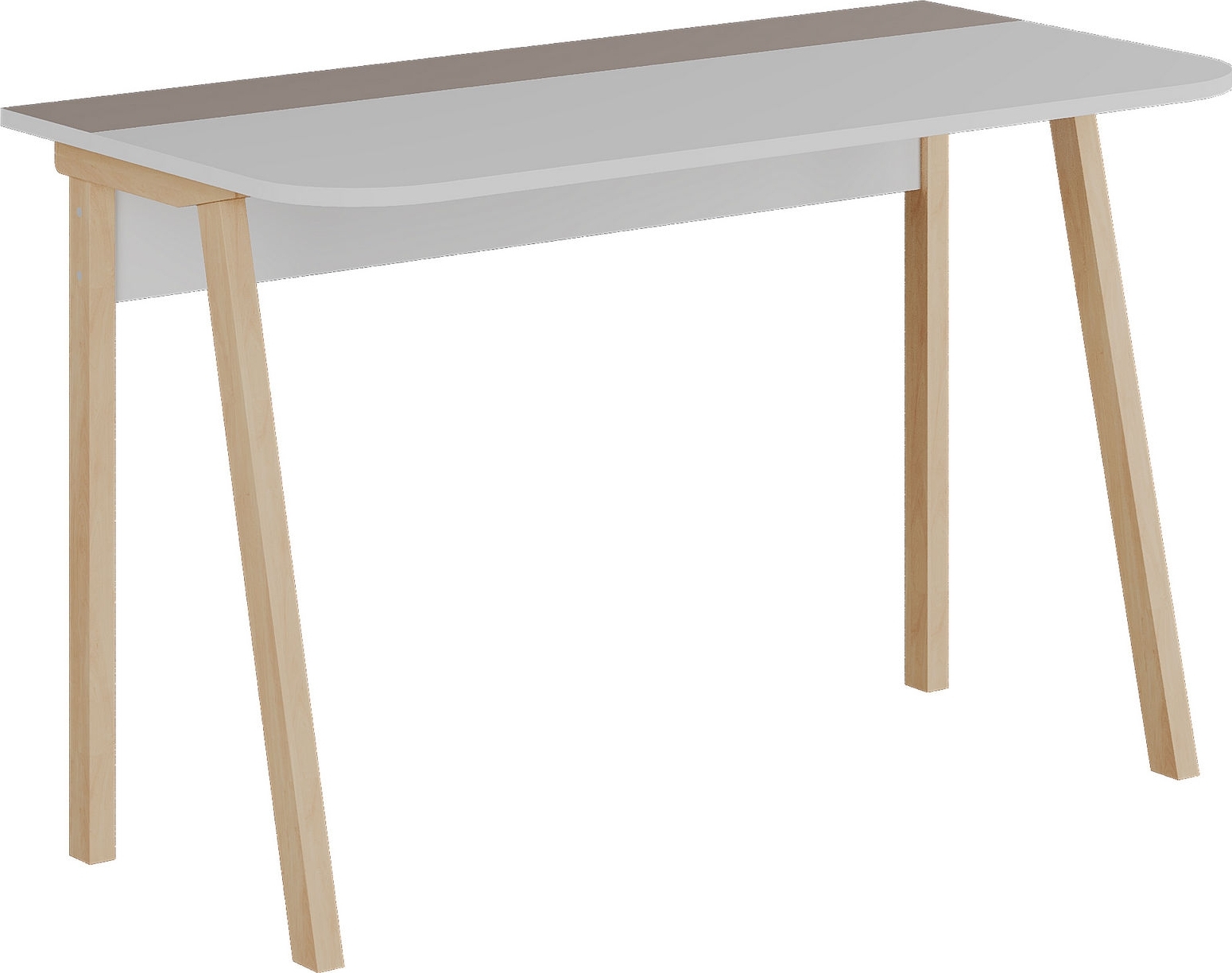 Luton kirjoitusp�yt� 120x60 cm - Vaalea mokka/valkoinen