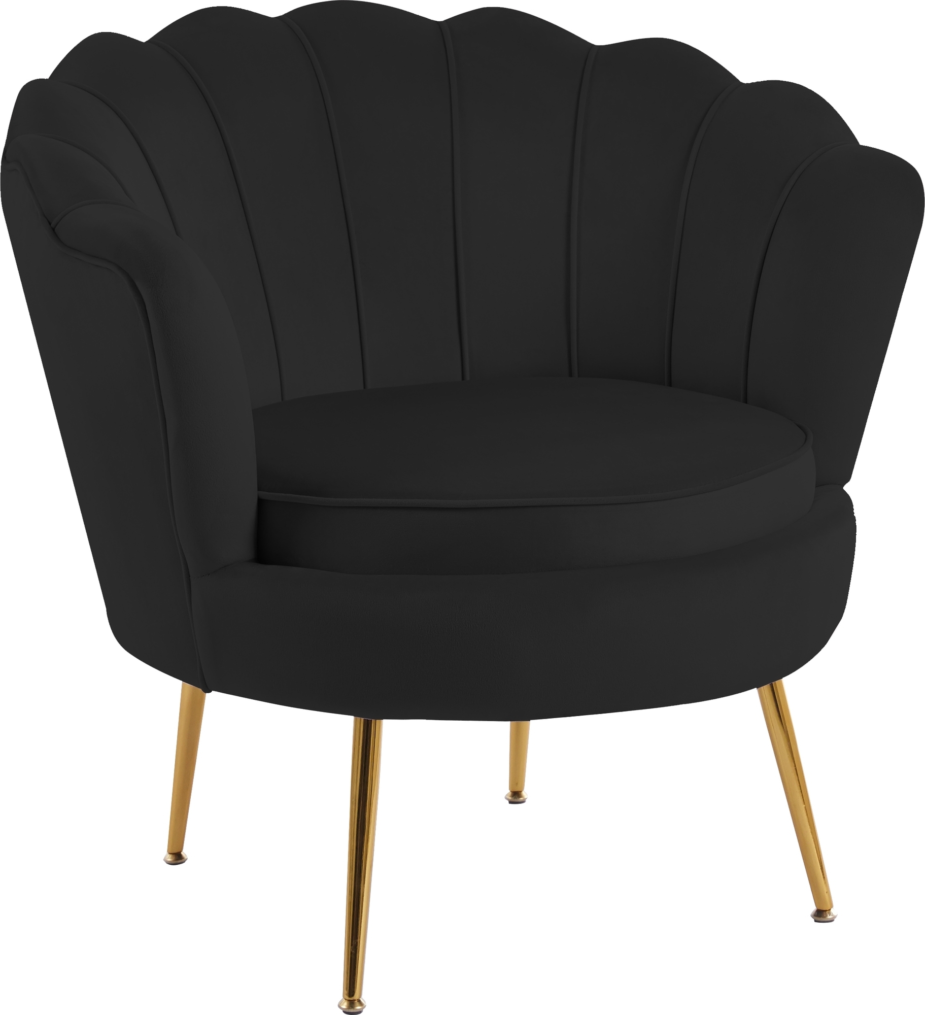 Nojatuoli musta sametti - Kingsley