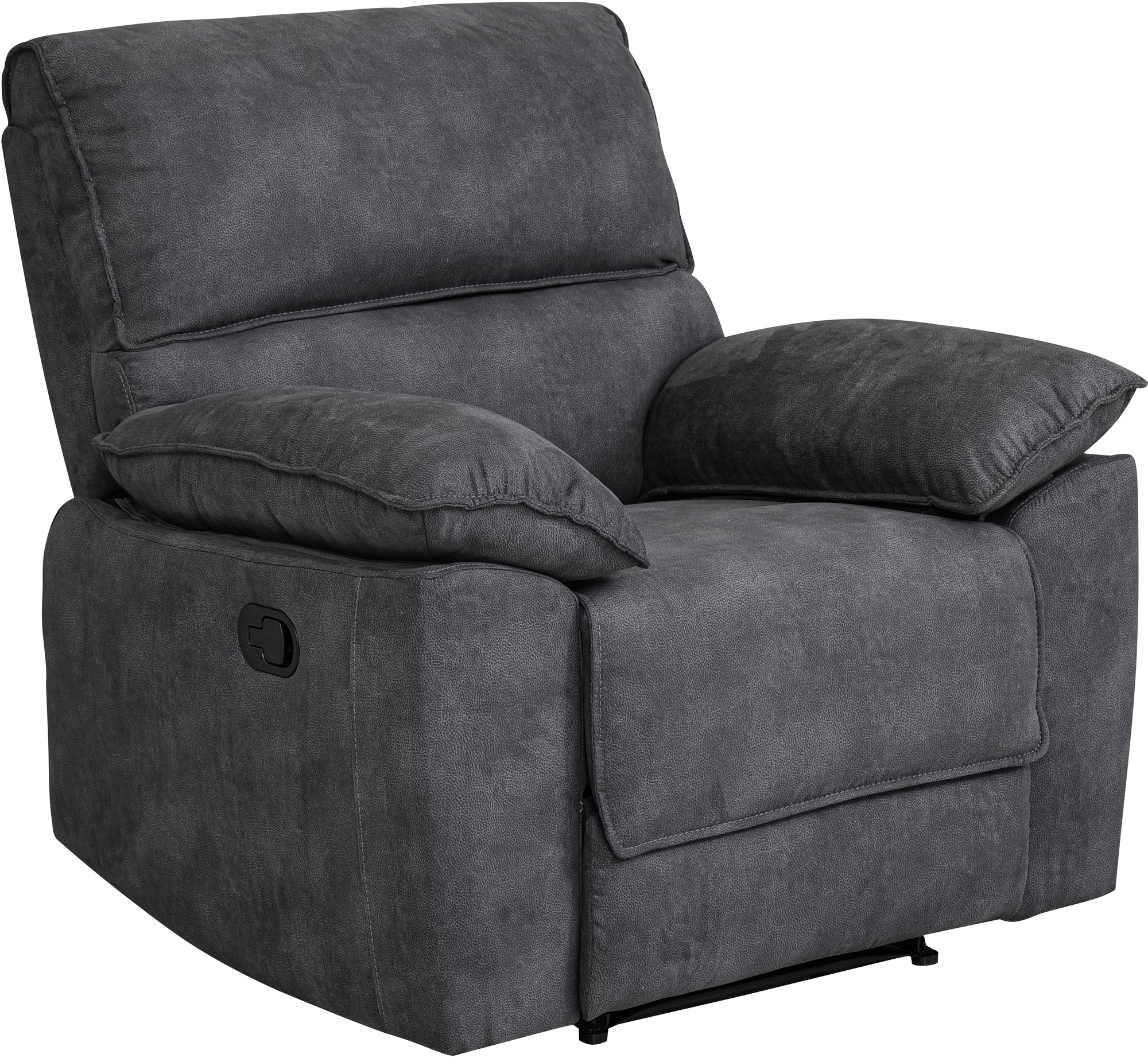 Coventry lepotuoli manuaalisella mekanismilla - harmaa mikrokuitu + Huonekalujen jalat