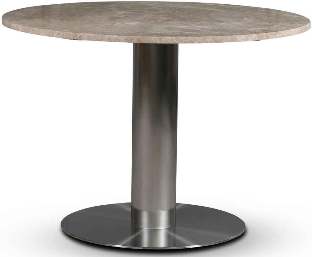 SOHO ruokap�yt� �105 cm - Harjattu alumiini / beige Empradore