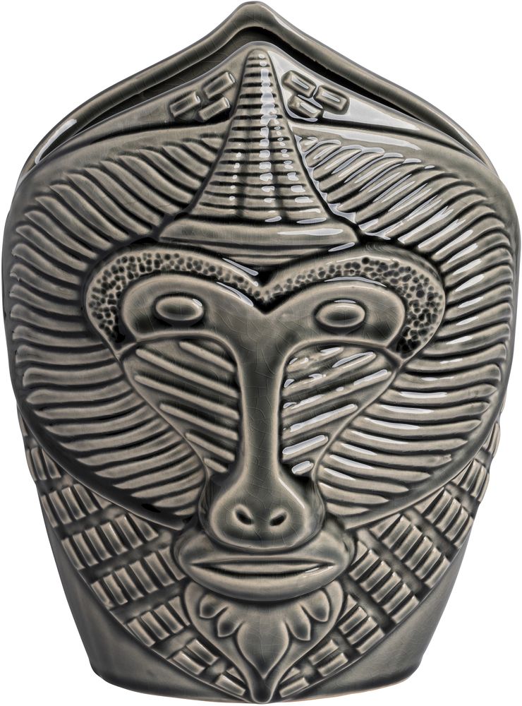 Mandrill-maljakko pieni - harmaa