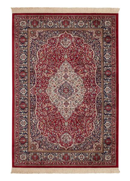 Vengal-keinosilkkimatto - Punainen