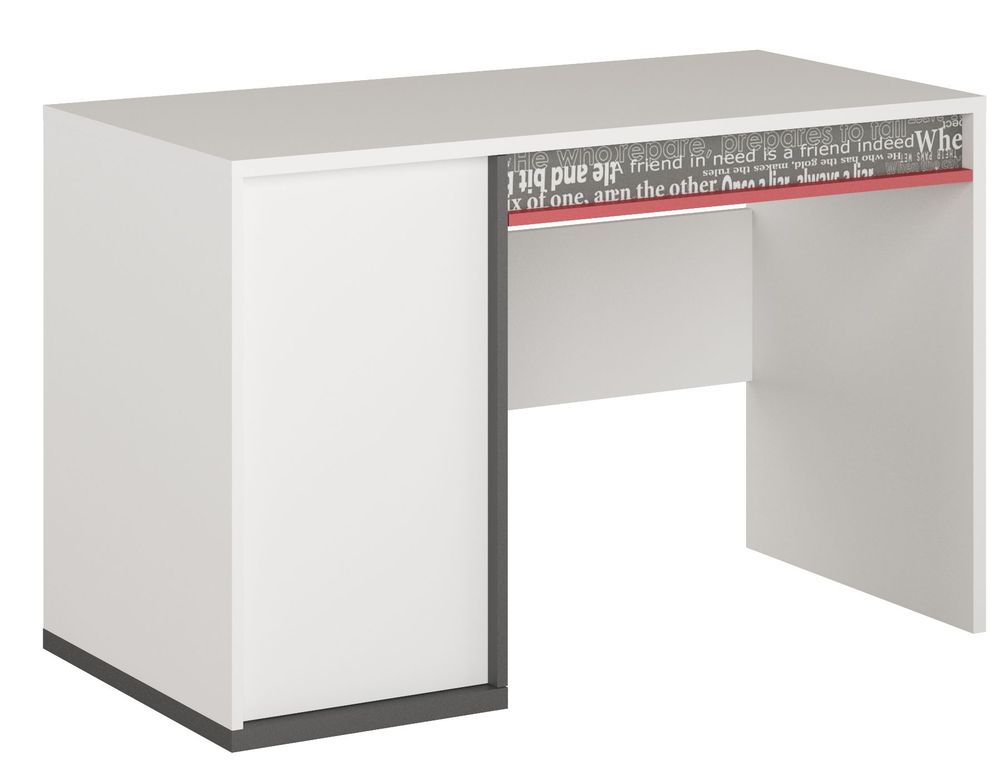 Jacklyn-kirjoitusp�yt� - Valkoinen/grafiitti