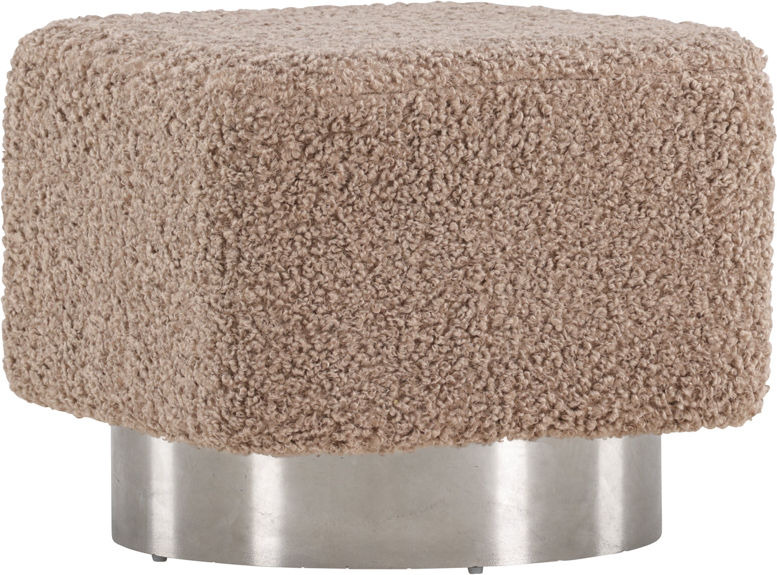 Newton-pouf - ruskea nalle/hopea