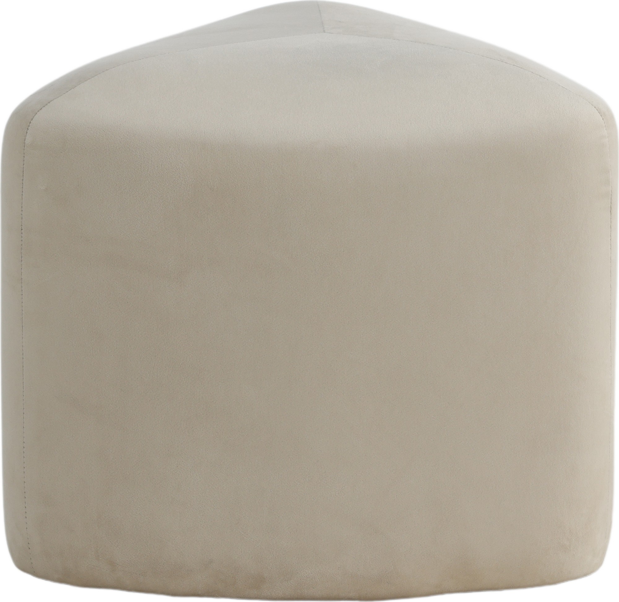 Teepouf - beige sametti Teepouf - beige sametti