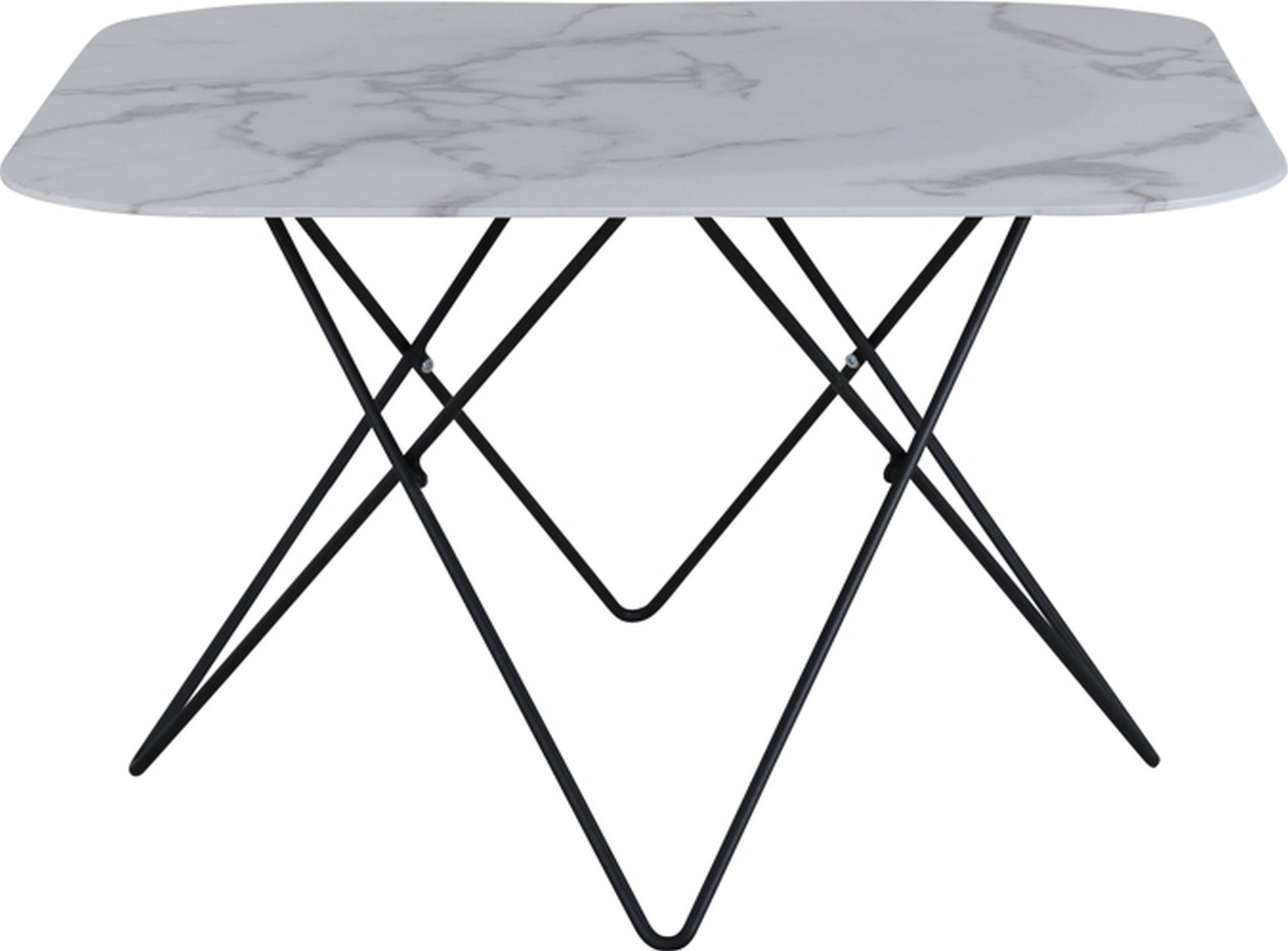 Michel-sohvapöytä 80 x 80 cm - Valkoinen marmori Michel-sohvapöytä 80 x 80 cm - Valkoinen marmori