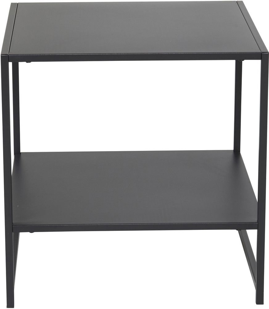 Junan sivup�yt� hyllyll� 50,8 x 50,8 cm - Musta