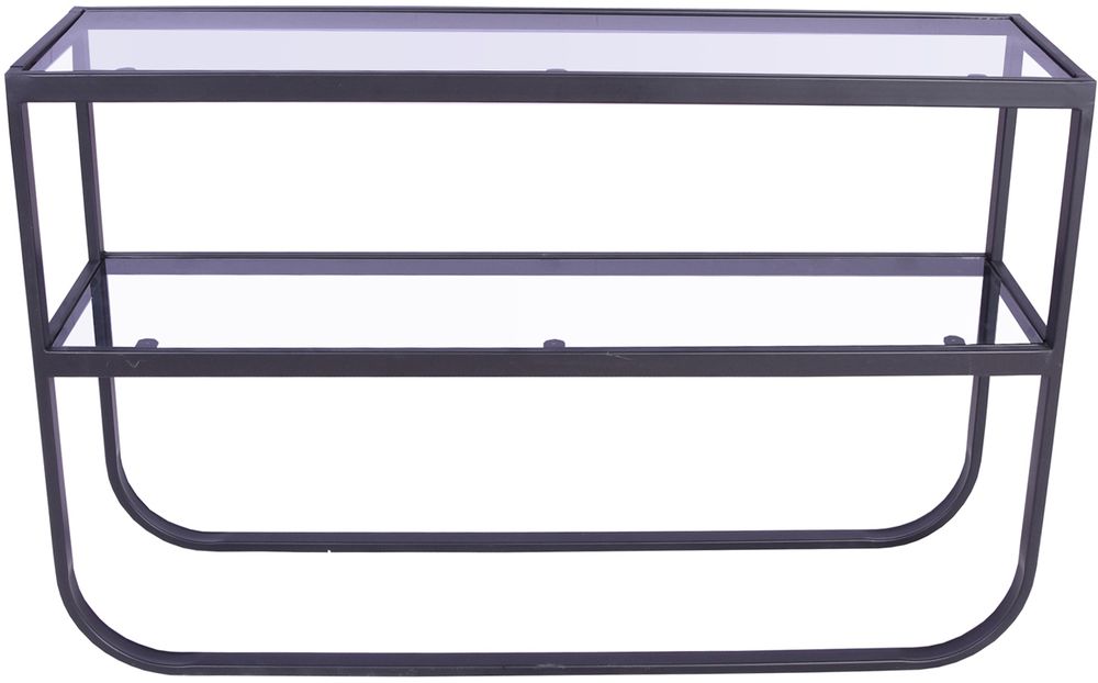 Korsbacken konsolipyt - Musta/lasi