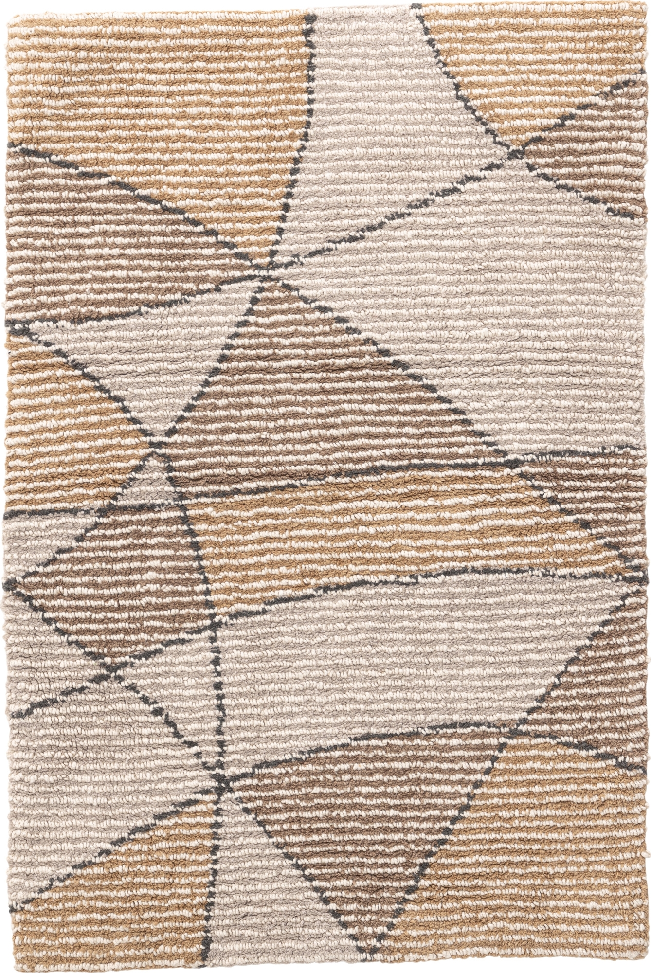 Loui-matto 60x90 cm - Harmaa/ruskea Loui-matto 60x90 cm - Harmaa/ruskea