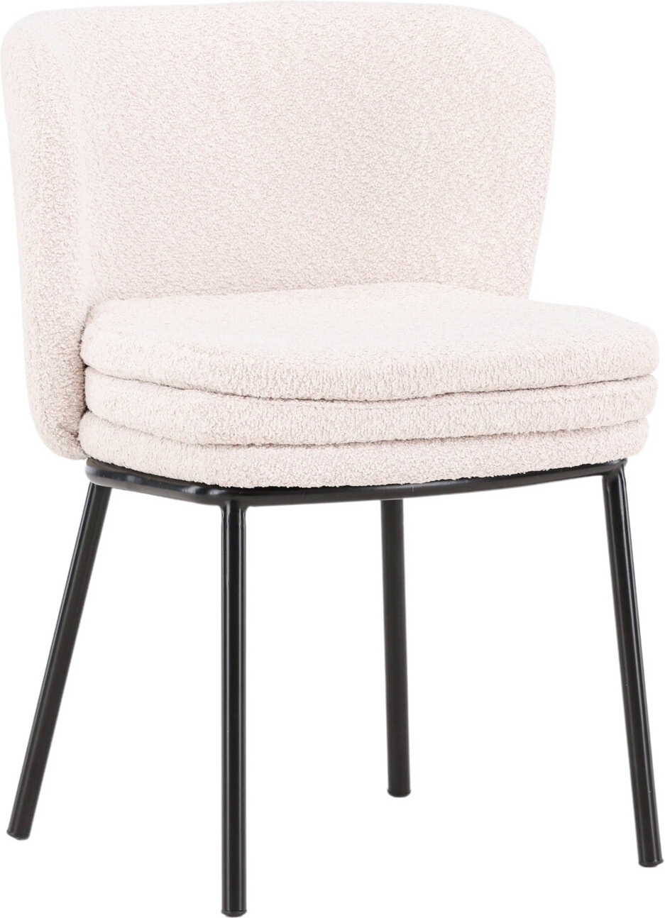 Agnes ruokatuoli - Valkoinen boucle Agnes ruokatuoli - Valkoinen boucle