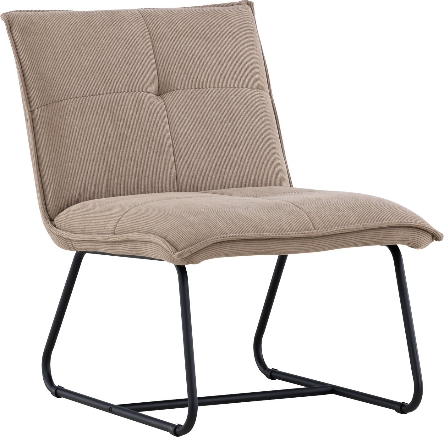 Madison lepotuoli - Ruskea vakosametti/musta