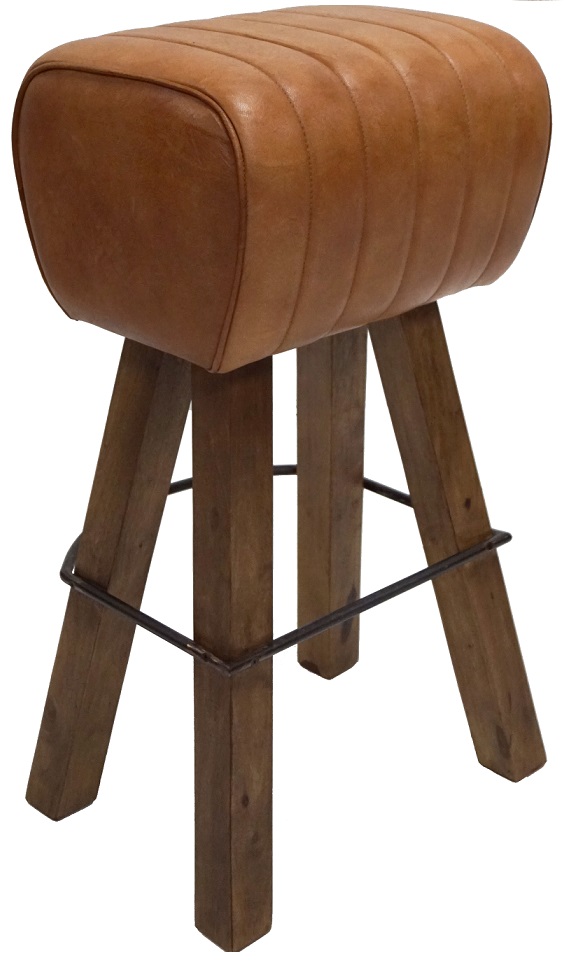 Korkea jakkara Trollh�ttan - Puu/nahka