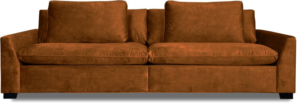 Gabby 4-istuttava sohva pronssinruskeaa samettia Gabby 4-istuttava sohva pronssinruskeaa samettia