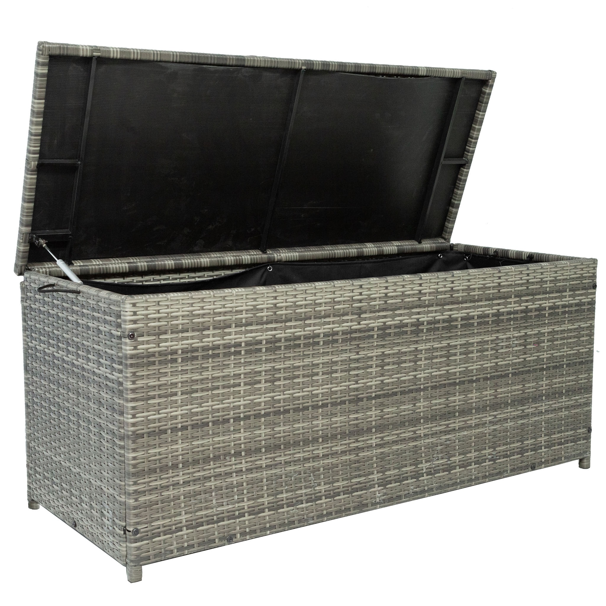 Mukava tyynylaatikko harmaa synteettinen rottinki