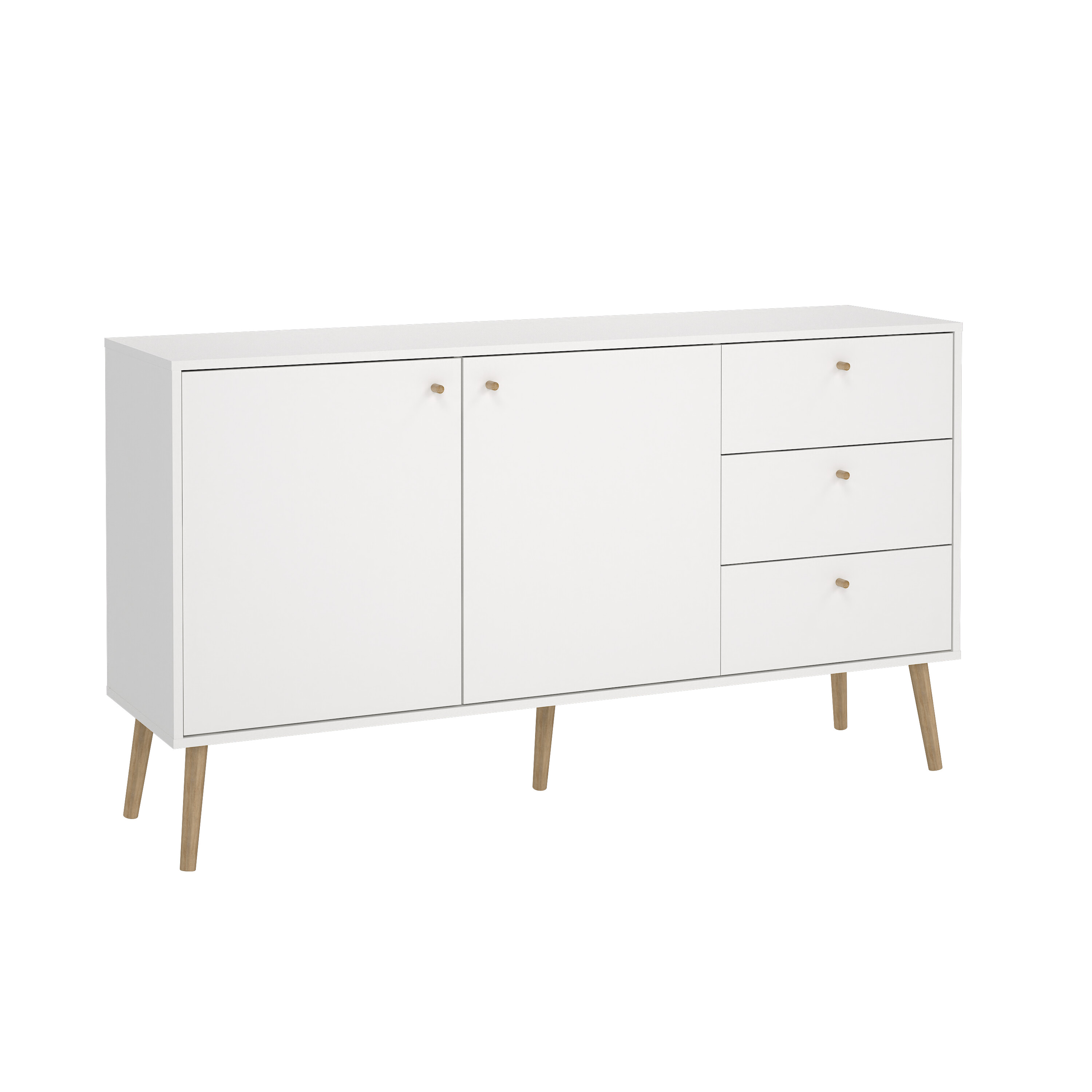 Senkki Bodo | 2 ovea ja 3 laatikkoa | Valkoinen