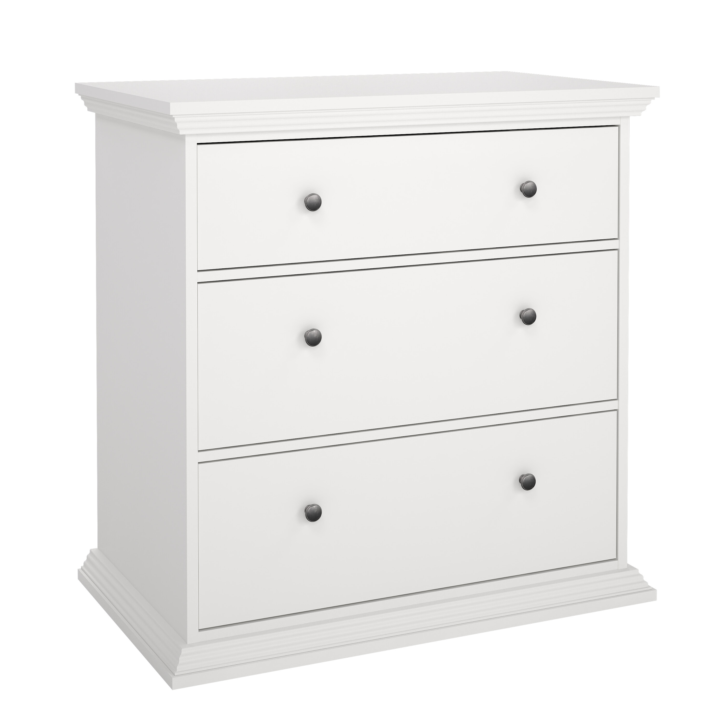 North-lipasto, jossa 3 laatikkoa - Valkoinen