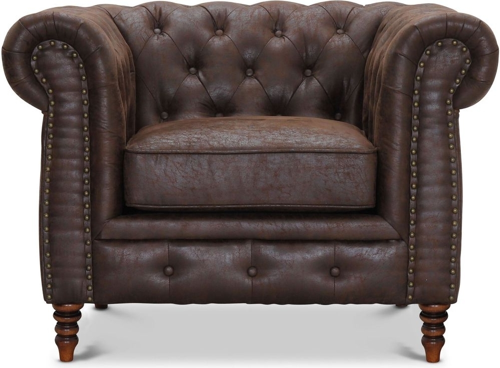 Chesterfield Cambridge -nojatuoli - Vintage-kangas