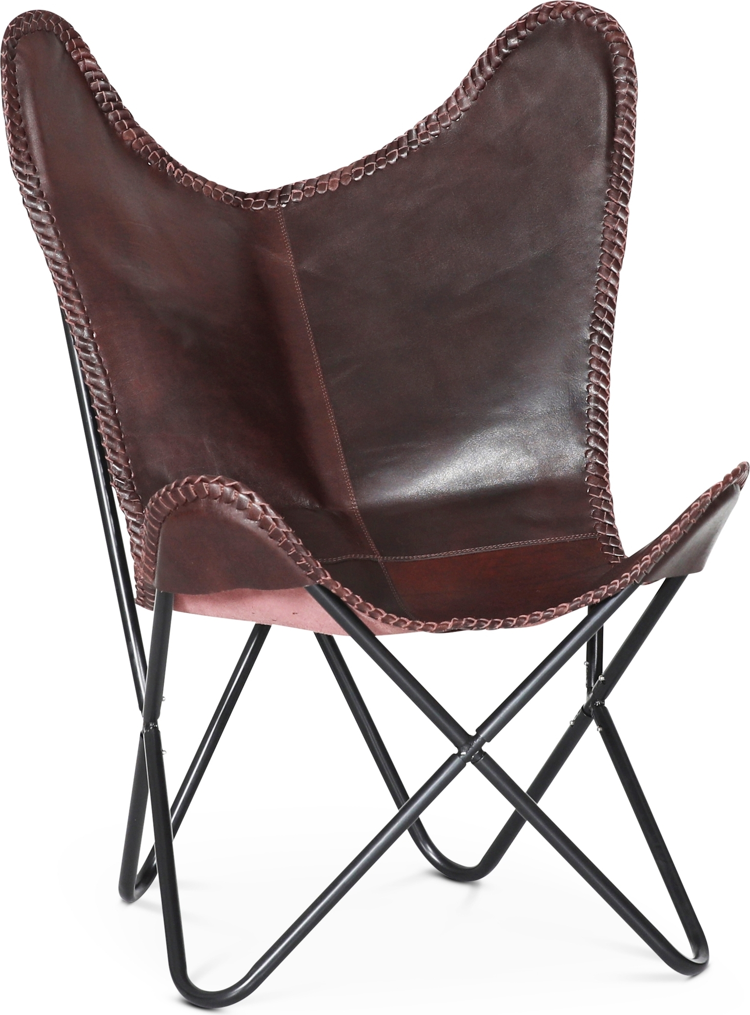 Lepakkotuoli Baltimore - Aito ruskeaa nahkaa