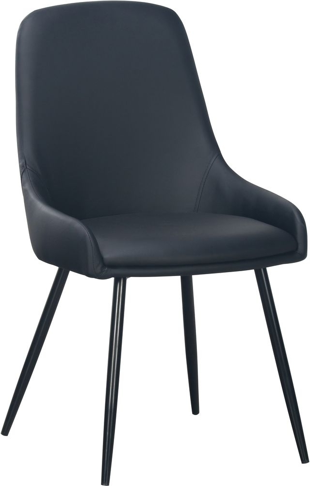 Theo tuoli - musta PU + Huonekalujen jalat