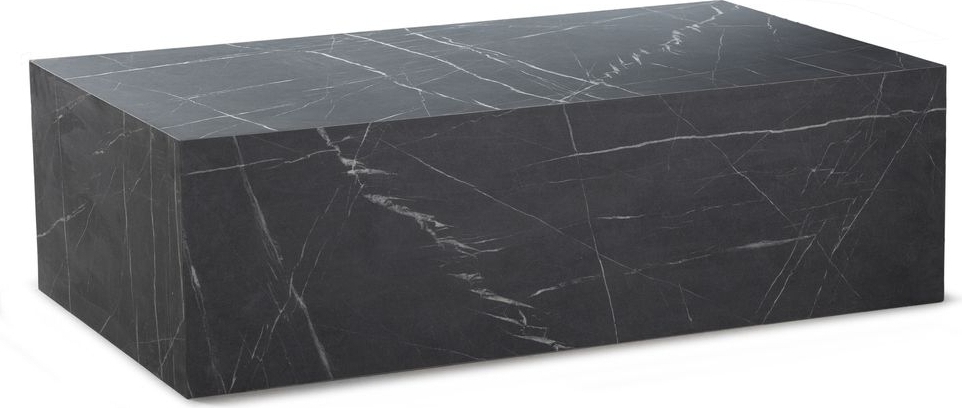 Kivi sohvapöytä 100 x 60 cm - Musta marmori (laminaatti) Kivi sohvapöytä 100 x 60 cm - Musta marmori (laminaatti)