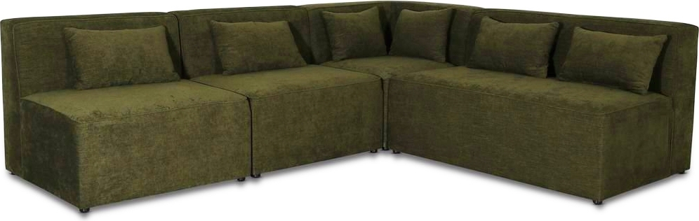 Modulaarinen vihre� kulmasohva