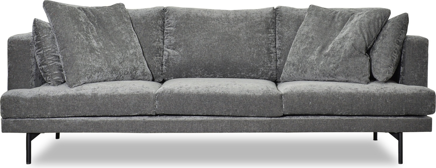 Smilla 3-istuttava sohva harmaata kangasta