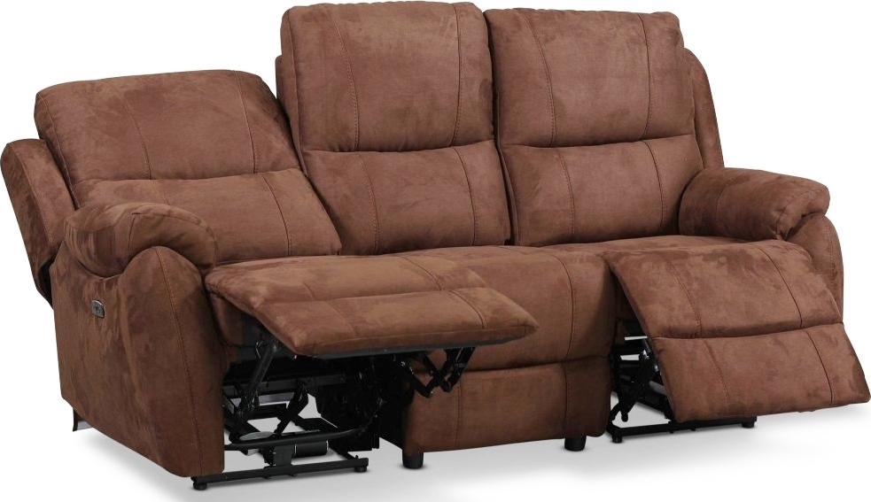 3-paikkainen lepotuolisohva (sähkösäätöinen) ruskeaa mikrokuitukangasta 3-paikkainen lepotuolisohva (sähkösäätöinen) ruskeaa mikrokuitukangasta