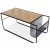 Bjrkeryd sohvapyt silytystilalla 100 x 50 cm - Musta / tammi + Huonekalujen hoitosarja tekstiileille