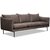 Kolmen istuttava sohva Bjrndal - Tummanruskea eco-nahka + Huonekalujen tahranpoistoaine