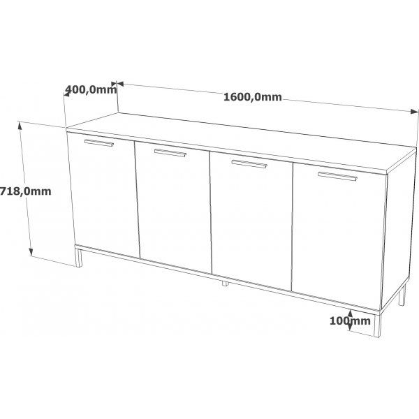 Rialto senkki - mänty/antrasiitti Rialto senkki - mänty/antrasiitti